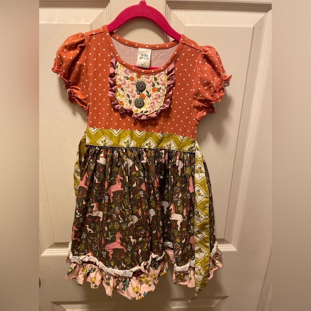 Girls wildflowers dress size 4